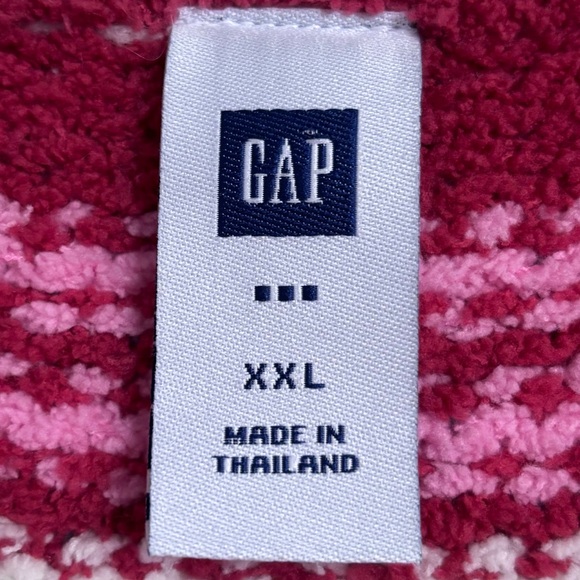 Gap Multi-Colored Pink, Purple, Blue, Orange & White Stripe Fuzzy Sweater in XXL - Picture 3 of 12